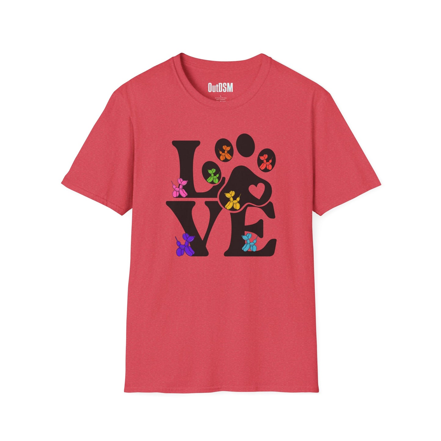 Balloon Dog Love Adult Tee