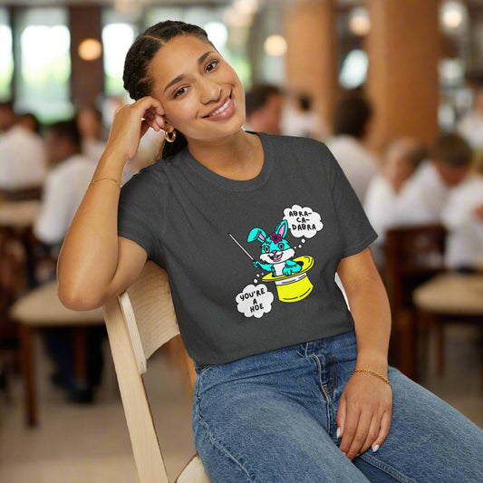 Abra-Ca-Dabra Hoe Adult Tee
